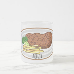 Tasse Givré Illustration de dessin de steak