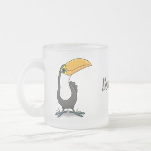 Tasse Givré Illustration de dessin humoristique du toucan joye