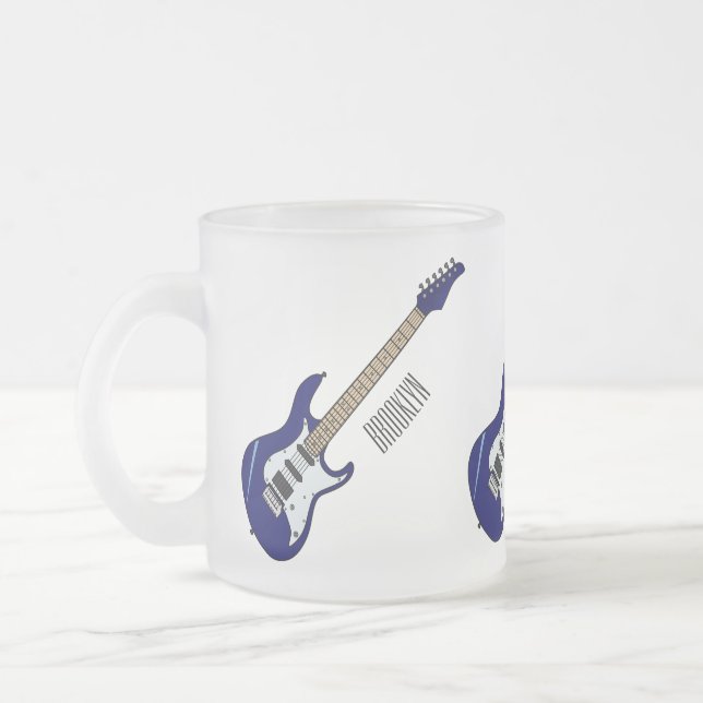Tasse Givré Illustration de guitare électrique (Gauche)