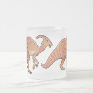 Tasse Givré Illustration de la caricature de dinosaure du para