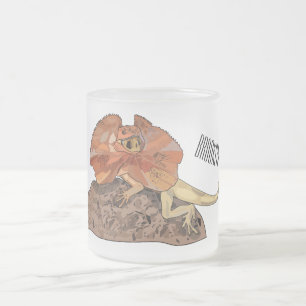 Tasse Givré Illustration de lézard à col frisé