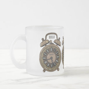 Tasse Givré Illustration de l'horloge d'alarme