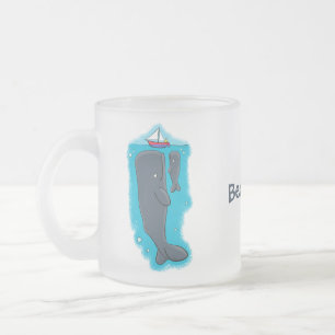 Tasse Givré Illustration de mignons baleines et voiliers