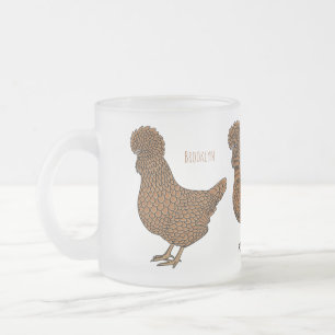 Tasse Givré Illustration de poulet à la polis chamois