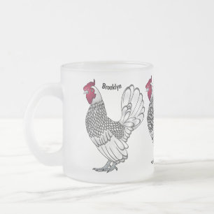Tasse Givré Illustration de poulet Sebright