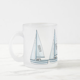 Tasse Givré Illustration de voilier
