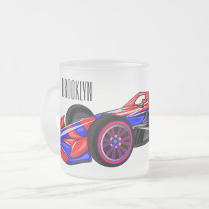 Tasse Givré Illustration de voiture de course professionnelle
