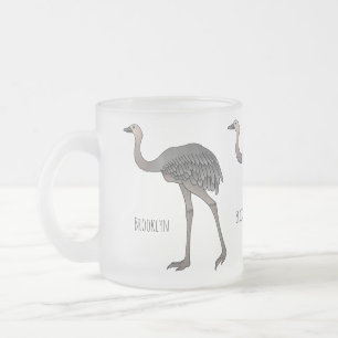 Tasse Givré Illustration d'oiseau de rhée