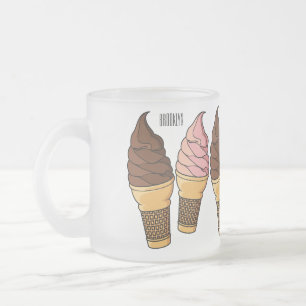 Tasse Givré Illustration du cône de crème glacée