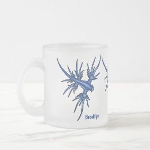 Tasse Givré Illustration du dragon bleu des limaces de mer