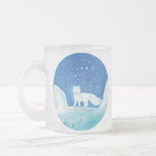 Tasse Givré Illustration du Petit Renard arctique (Vulpes lago