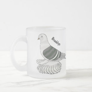 Tasse Givré Illustration du pigeon pigeon du Bouclier de Saxon