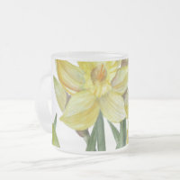 Illustration du portrait des jonquilles d'aquarell
