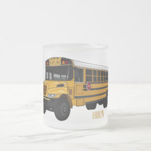 Tasse Givré Illustration d'un autobus scolaire