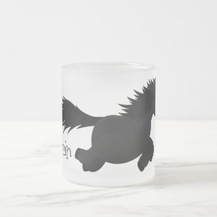 Tasse Givré Illustration d'un poney de Shetland mignon