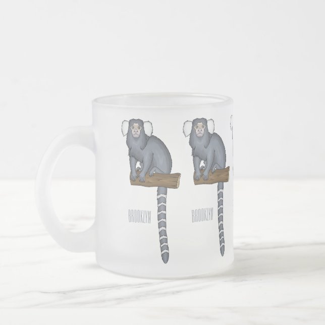 Tasse Givré Illustration marmoset commune (Gauche)