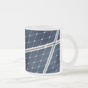 Tasse Givré Image amusante d'un panneau solaire