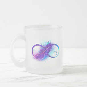 Tasse Givré Infini avec plume violette