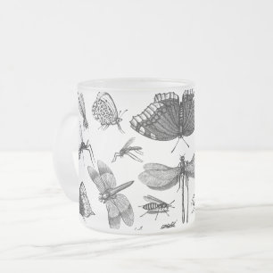 Tasse Givré insectes-animaux-ligne-art-papillon