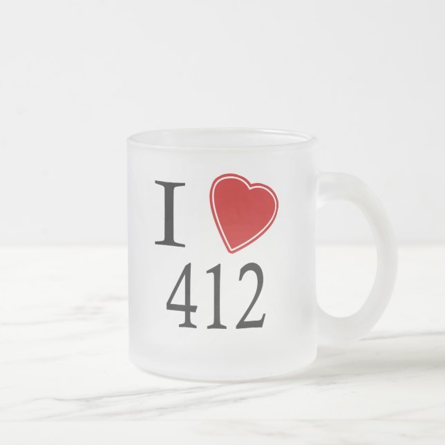 Tasse Givré J'aime 412 Pittsburgh (Droit)