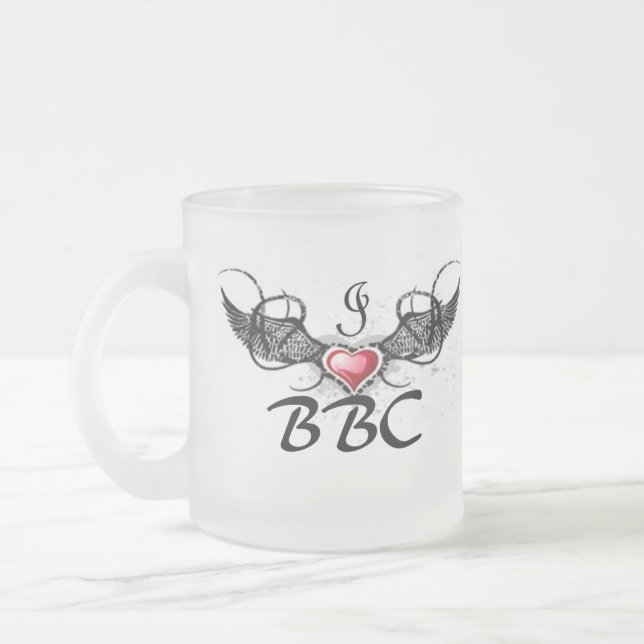 Tasse Givré J'aime la BBC (Gauche)