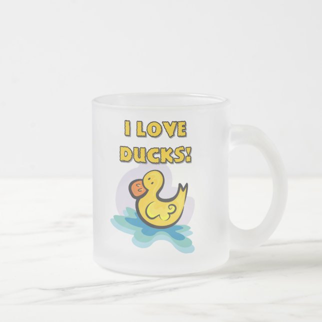 Tasse Givré J'aime les canards (Droit)