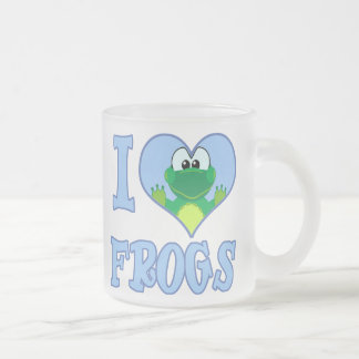 Tasse Givré J'aime les grenouilles