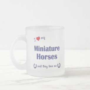Tasse Givré J'aime mes chevaux miniatures (les chevaux