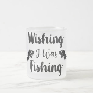 Tasse Givré J'aimerais pêcher une citation drôle