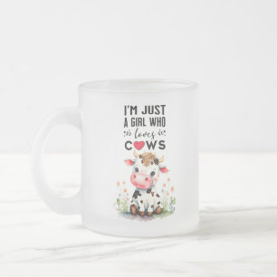 Tasse Givré Je suis juste une fille qui aime les vaches 296ml