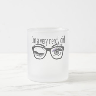 Tasse Givré Je suis une fille très nue avec l'ombre de l'oeil 