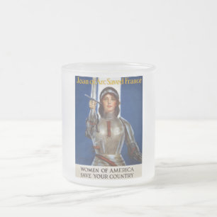 Tasse Givré Jeanne d'Arc Héroïne Française, Chevalière Vierge 