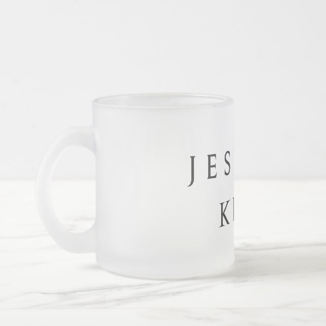 Tasse Givré JÉSUS EST LE ROI Sweat - shirt à capuche (Gauche)