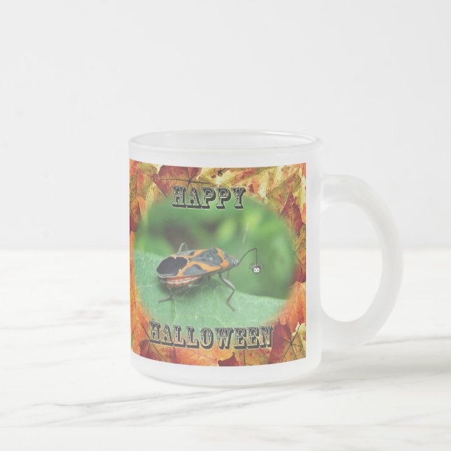 Tasse Givré Jeu de variétés de pâte de verre d'Halloween (Droit)