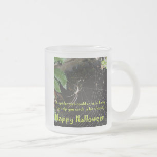 Tasse Givré Jeu de variétés en verre d'araignée d'Halloween