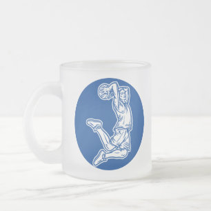 Tasse Givré Joueur de basket-ball faisant Slam Dunk Light Desi
