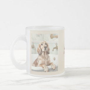 Tasse Givré jour de spa vintage éclaboussures setter irlandais