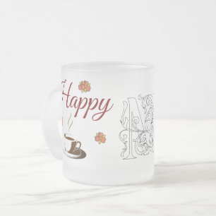 Tasse Givré Joyeuse Fête des Mères 'M' Texte Art