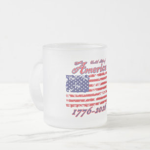 Tasse Givré Joyeux 250e anniversaire à l'Amérique