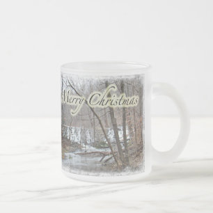 Tasse Givré Joyeux barrage d'hiver de Noël au large de Badman 