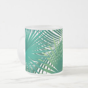 Tasse Givré Joyeux Jour Voyage Tropical palmier feuille Jungle