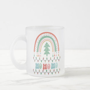 Tasse Givré Joyeux Noël hohohoho arc-en-ciel