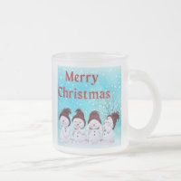 Joyeux Noël mignon Petits Snowmen adorable