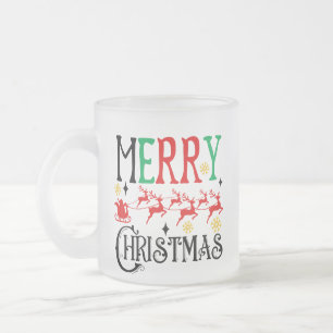 Tasse Givré Joyeux Noël Père Noël Sleigh-61049 T-Shirt
