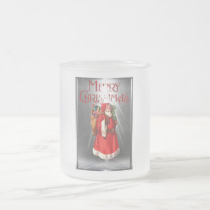 Tasse Givré Joyeux Noël Vintage Père Noël Design