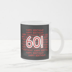 Tasse Givré Joyeux soixantième anniversaire