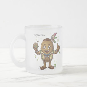 Tasse Givré kiwi en été texte modifiable