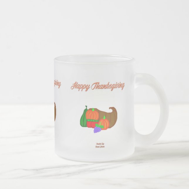 Tasse Givré La Cornouopia de Thanksgiving (Droit)