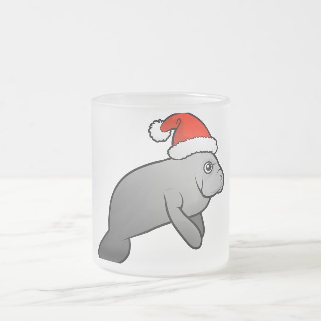 Tasse Givré Lamantin Père Noël de Noël (Centre)
