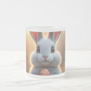 Tasse Givré Lapin de Pâques heureux dans la magie du printemps